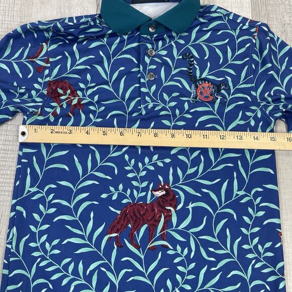Greyson Golf Youth Tiger Floral AOP Print Polo Youth Size Large EUC I - Picture 8 of 9